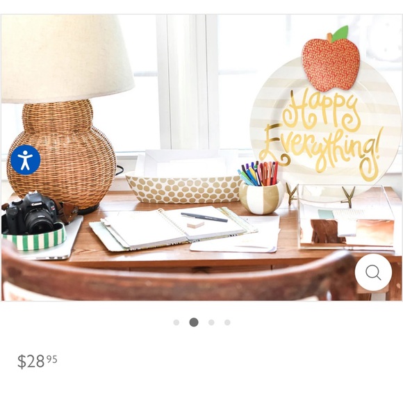 Happy Everything! Big gold red Apple attachment New - Picture 4 of 5